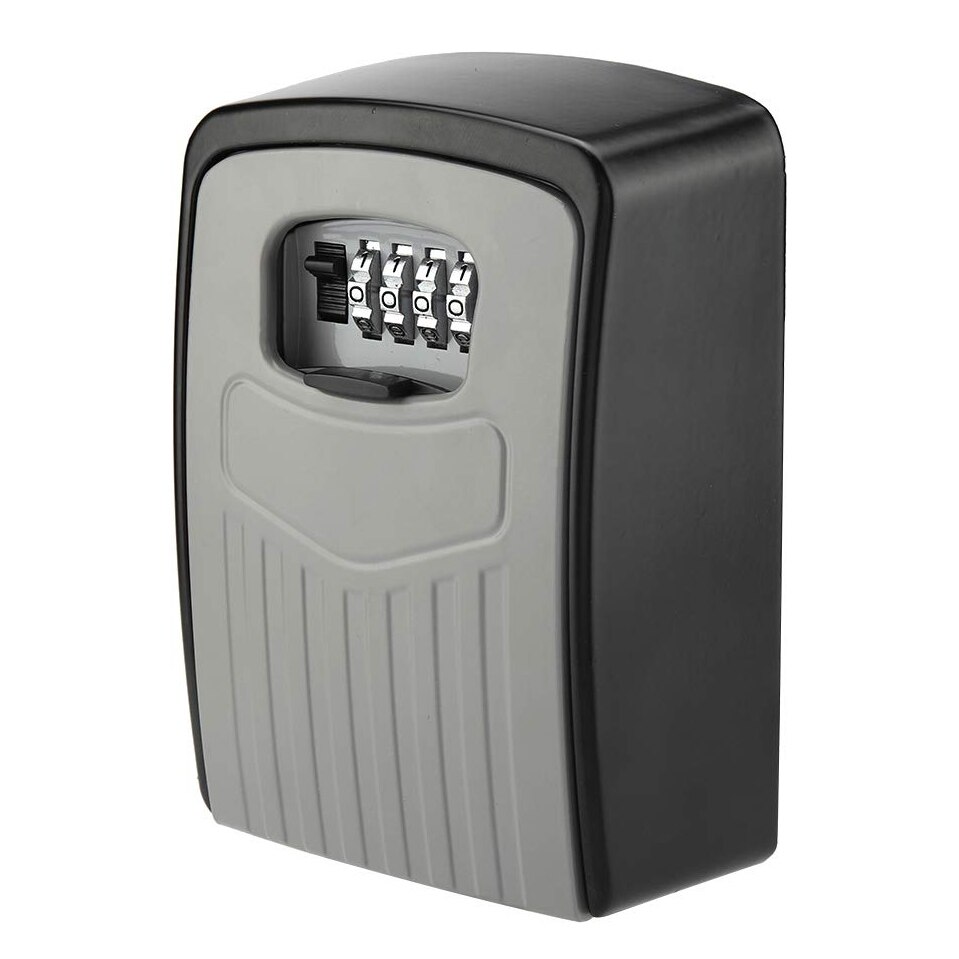 MOOL Key Box 4-Digit Adjustable Combination Password Key Box Premium Security Lock Organizer Wall-Mounted Key Storage Lock Box