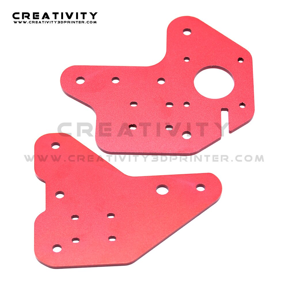 Kit de guidage de Rail linéaire à double axe Z MGN12C avec support de montage de plaque fixe pour Ender-3/3S /Ender 3 Pro/Ender-3 V2/CR10/CR10S/S4/S5: Back Plate