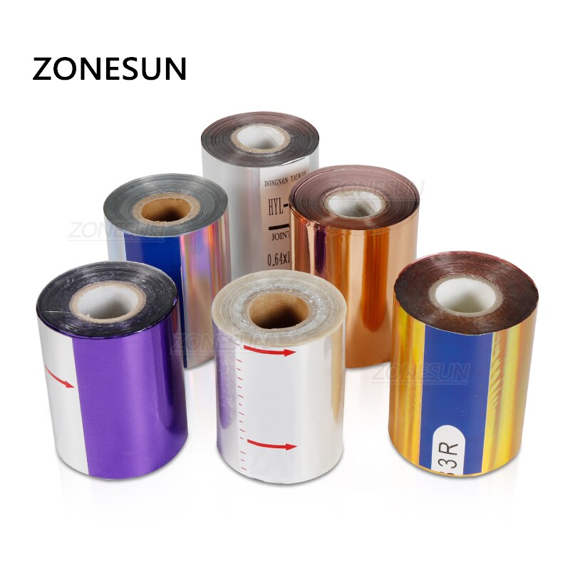 ZONESUN 10cm Rollen Heißer Folie Stanzen Papier Wärme Transfer Eloxiert vergoldet Papier für Leder PU Brieftasche Heißer folie stanzen handwerk