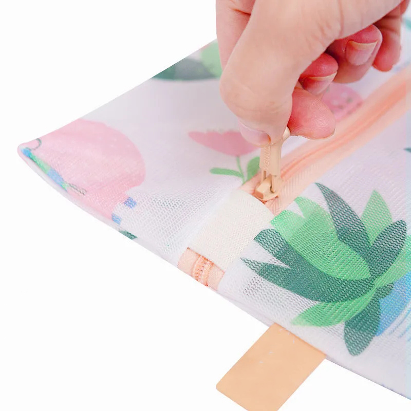 3 Stks/set Waszak S/M/L Outdoor Reizen Kleding Opslag Tassen Nordic Verse Afdrukken Rits Organizer Anti-Kronkelende Lingerie Protec