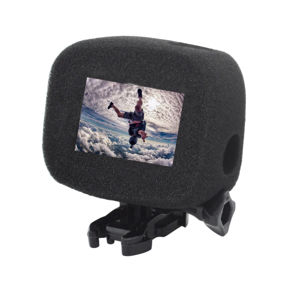 Windshield Wind Noise Reduction Sponge Foam Case Cover Housing For GoPro Hero 5 6 7 Sports Action Camera Accessories F3550