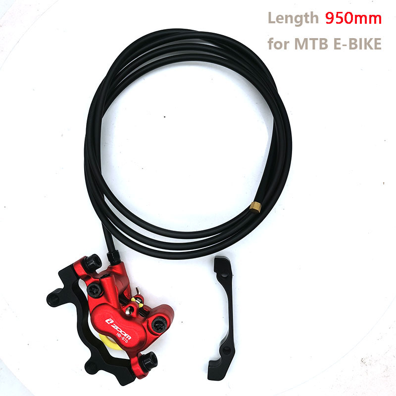 4-Pistons E-Bike Electric Scooter MTB MOTO Hydraulic oil Disc Brake 950mm 1300mm 2300mm Power off cut-off brake caliper: Navy Blue
