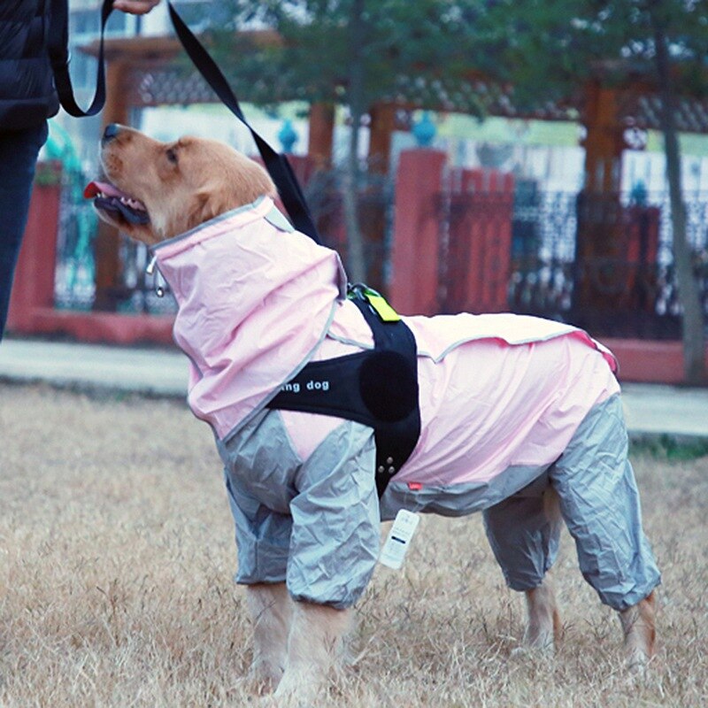 perro impermeable perro abrigo de lluvia impermeable Pet para grandes perros, Labrador Golden Retriever mono ligero abrigo para mascota
