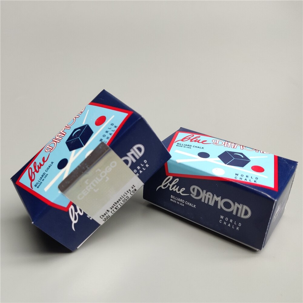 Longoni – craies de Billard bleues en diamant, accessoires professionnels, 2 pièces/boîte