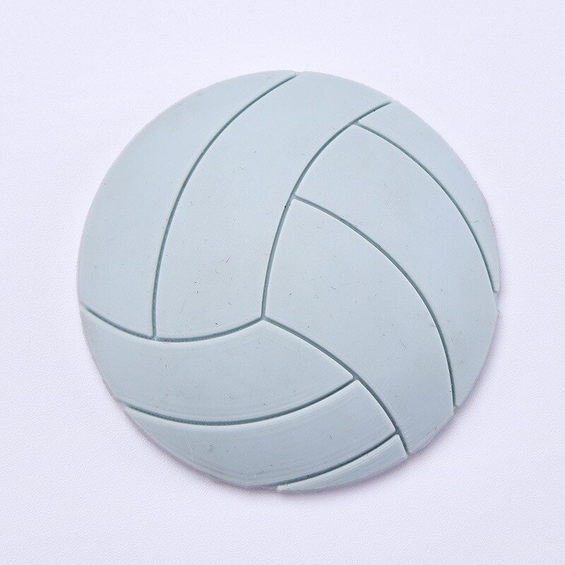 1 stuks deurstok schattige golf basketbal volleybal styling rubberen spatbord handvat deurslot beschermpad bescherming: 5