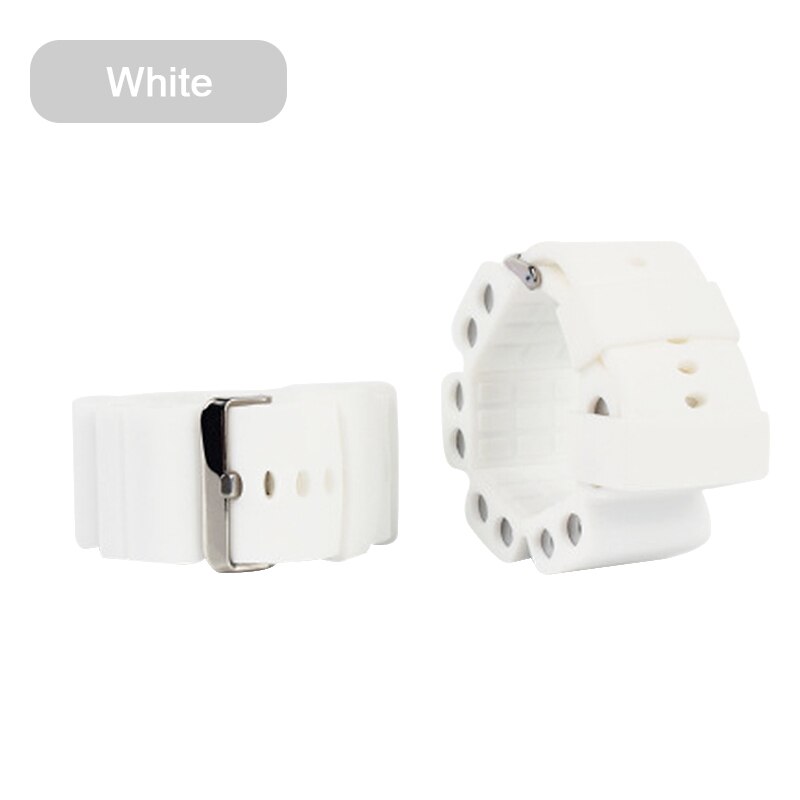 1 paar 500g Silikon Yoga Pilates Gewichteten Armbinde ÜSpund Sport Armbinde Handgelenk Gurt Sand Tasche Fitness Ausbildung Ausrügestochen: Weiß