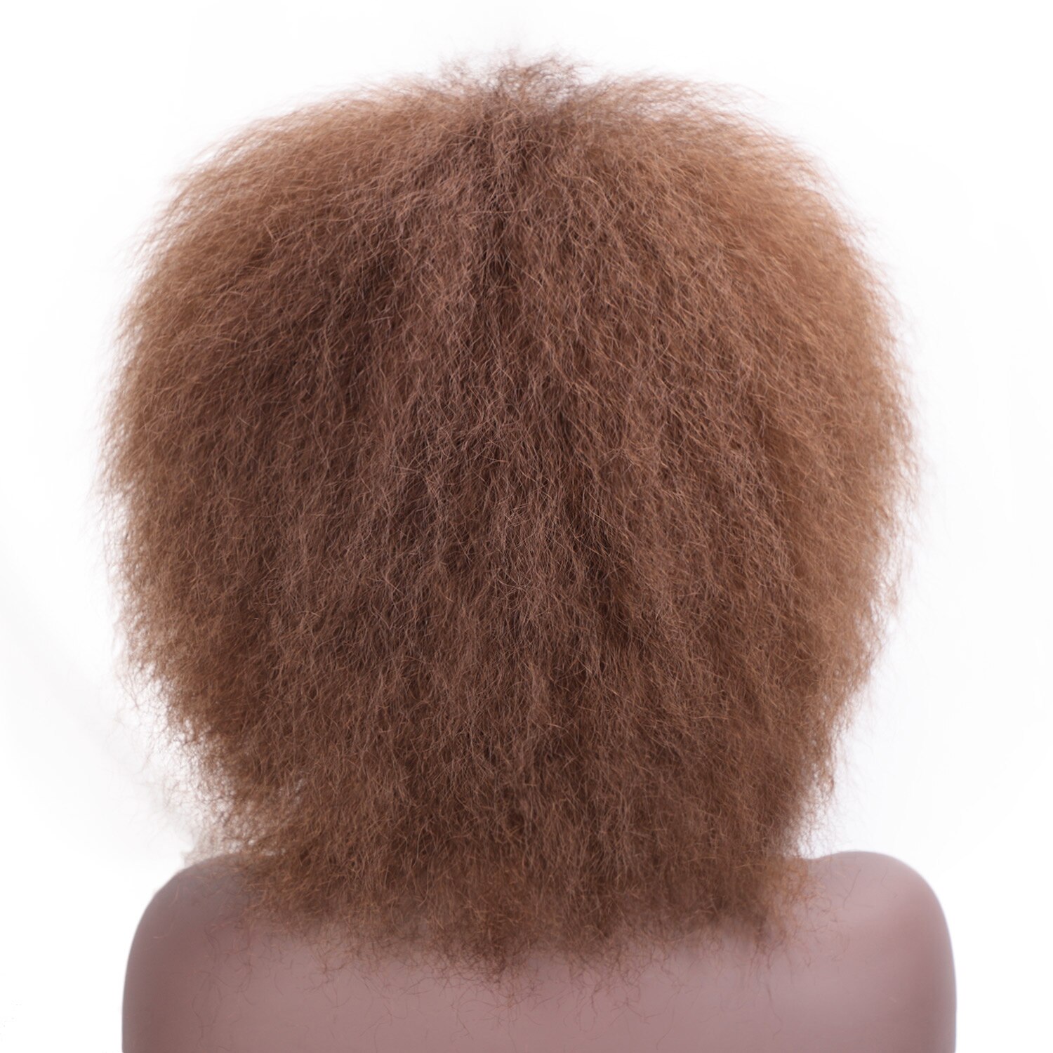 ICH der eine perücke 6 Zoll Kurze Braun Schwarz afro Lockige Perücke Flauschigen Perücken Synthetische Haar für Schwarz/Weiß frauen Natürlich Aussehende: 30