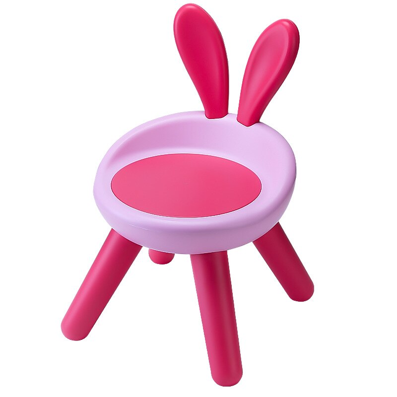 Kinderen Stoel Rugleuning Kruk Baby Kleine Bench Cartoon Konijn Herten Babyzitje Plastic Eetkamerstoel Voor Huishoudelijke Kleuterschool