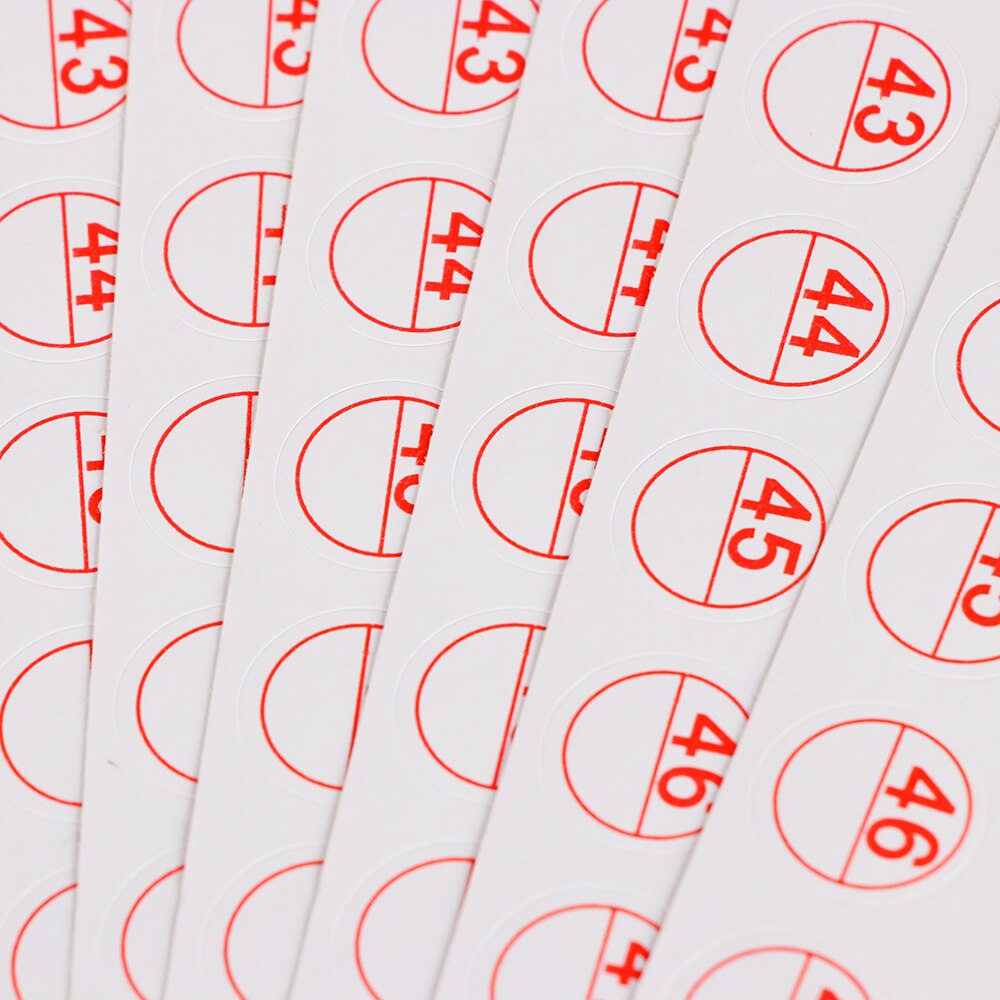 10 Sheet Distinguish Label Stickers Self-Adhesive Blank Number Package Tag Diamond Painting Vintage Stickers Sewing Accessory