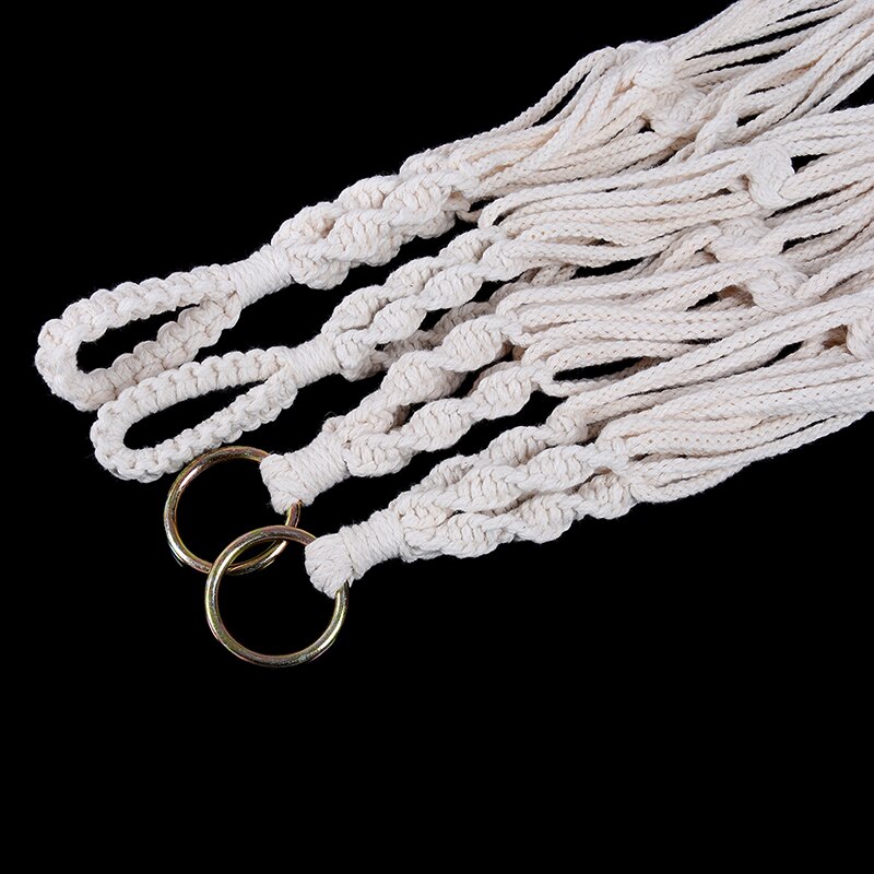 Jute rep flätat hantverk kruka hållare macrame växt hängare hängande planter korg