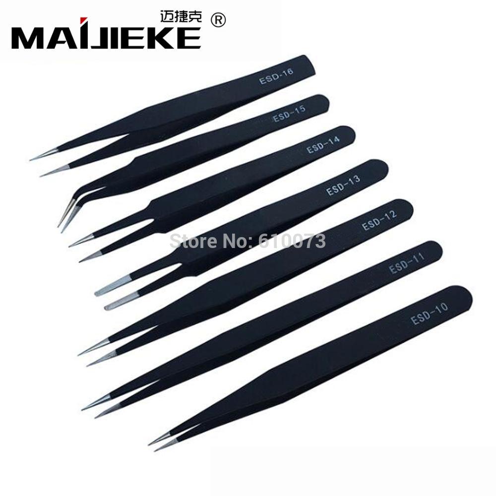 MAIJIEKE Precisie Rvs nauwkeurigheid Pincet Ultra fijne punt precisie tweezer Telefoon Reparatie Multi Gereedschap