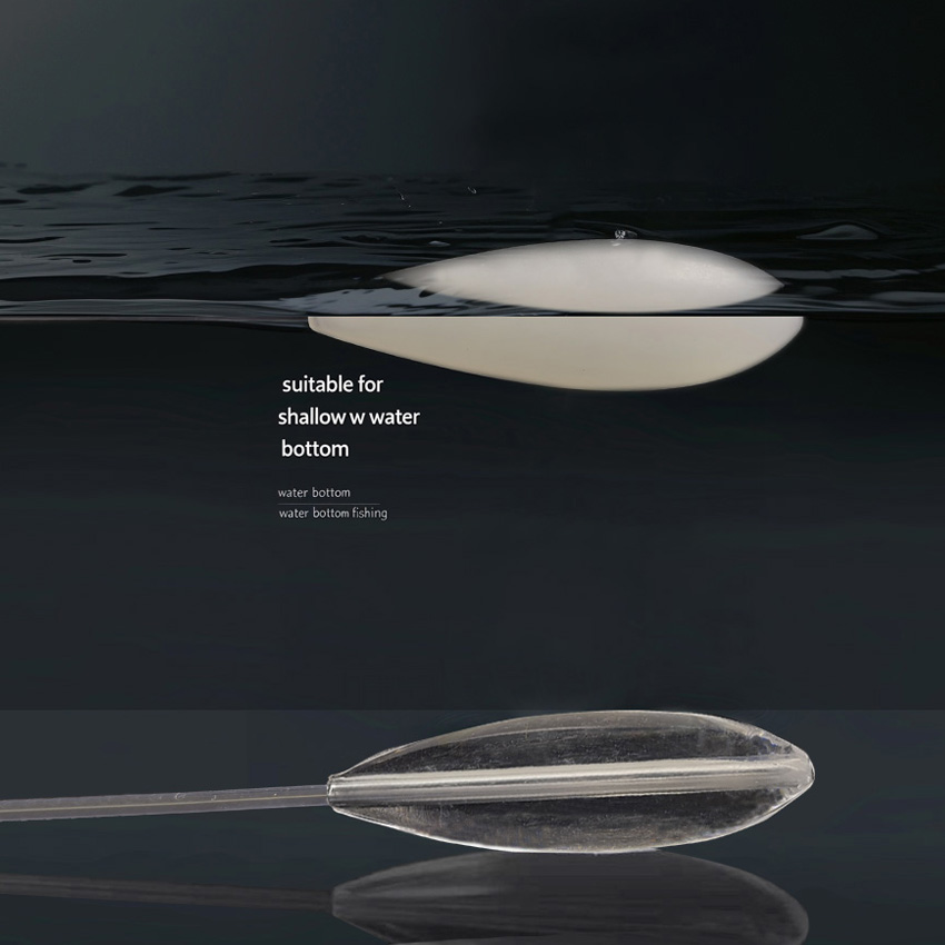 Acrylic Fishing Float Transparent Sinkend Type Casting Bobbers Clear Bombarda Sinking Fly Fishing Spinning Floats Pesca 5-50g