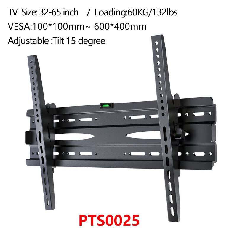 Universal Wall Mount Tilt Swivel Bracket TV Rack for TV 32-75 Inch LCD/LED Plasma TV Mount Up To VESA 600x400mm and 154lbs