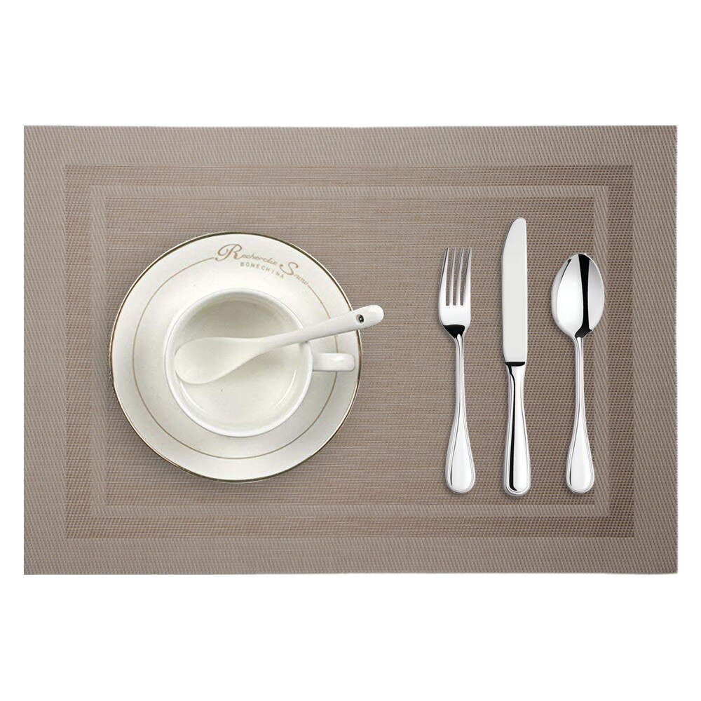 Tafel diner Placemat Geweven antislip PVC Isolatie Placemat Wasbaar Tafel Matten Voor Keuken d90808