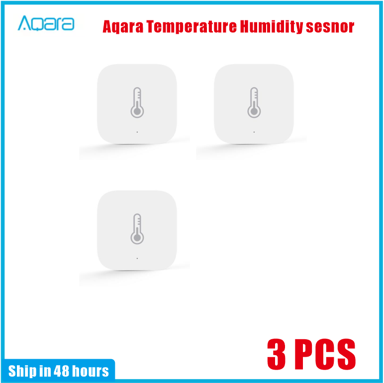 Aqara smart lufttrykk temperatur fuktighet miljø aqara sensor fungerer for xiaomi hjem android ios app kontroll homekit: 3 stk