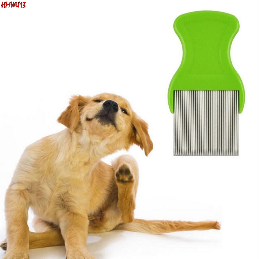 Anoplura Flea Lice Dog Comb Stainless Steel Grooming Brushes Anoplura Flea Comb Cheopis Cootie Cat Pets Pet Supplies