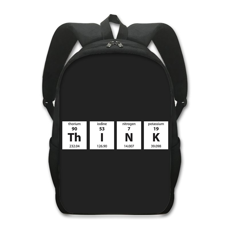 Periodensystem der Elemente Druck Schule Rucksack für Teenager Jungen Mädchen Daypack Genius freundlicher Schule Taschen Chemie Rucksack: d16Element06cw