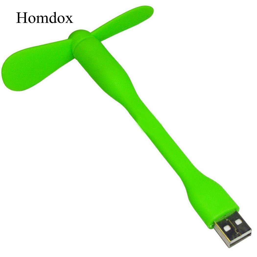 USB Fan Flexible portable removable USB Mini Fan For all Power Supply USB Output USB Gadgets for Laptop Desktop Computer: Green