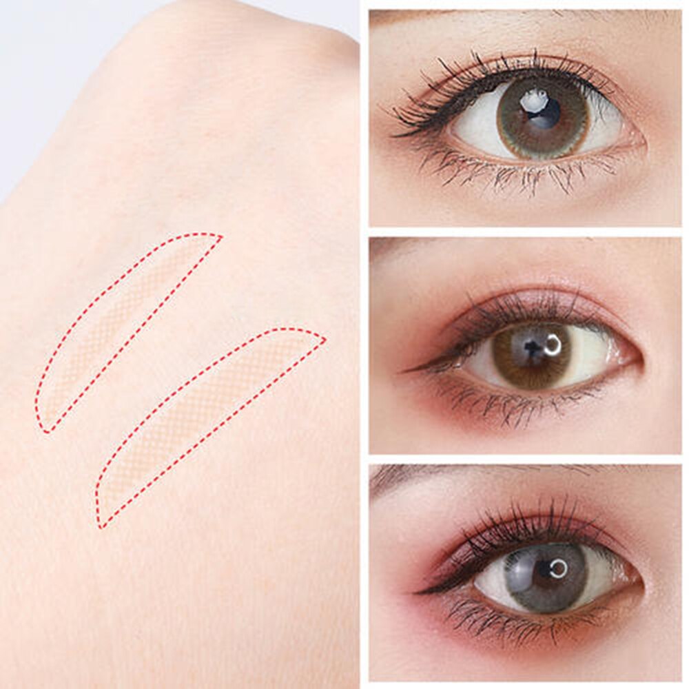 5 Vel Dubbele Vouw Zelfklevende Ooglid Sticker Tape Magic Lace Fiber Onzichtbare Transparante Ooglid Sticker Grote Ogen make Up Tool