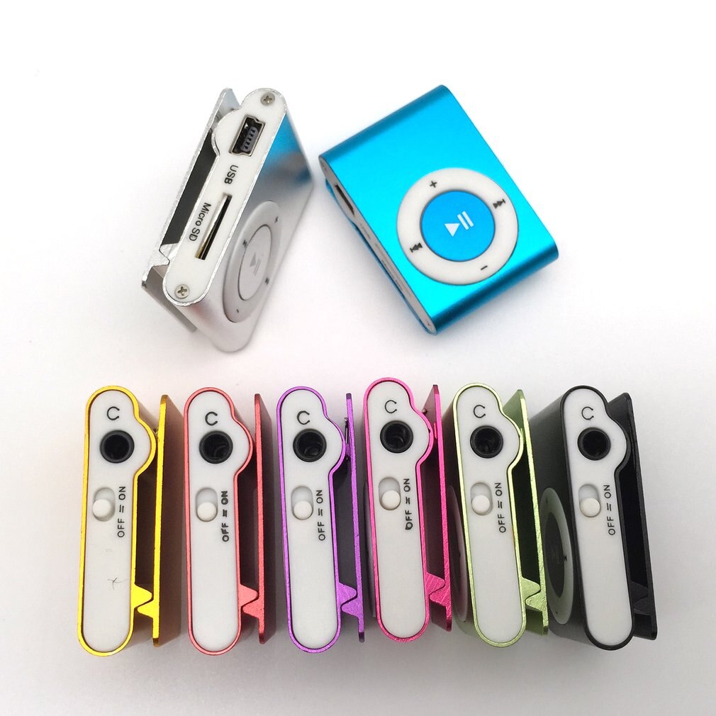 Draagbare Metalen Screenless Kaart Mp3 Ijzer Clip Mp3 Speler Student Sport Speler Creatieve Mp3 Player