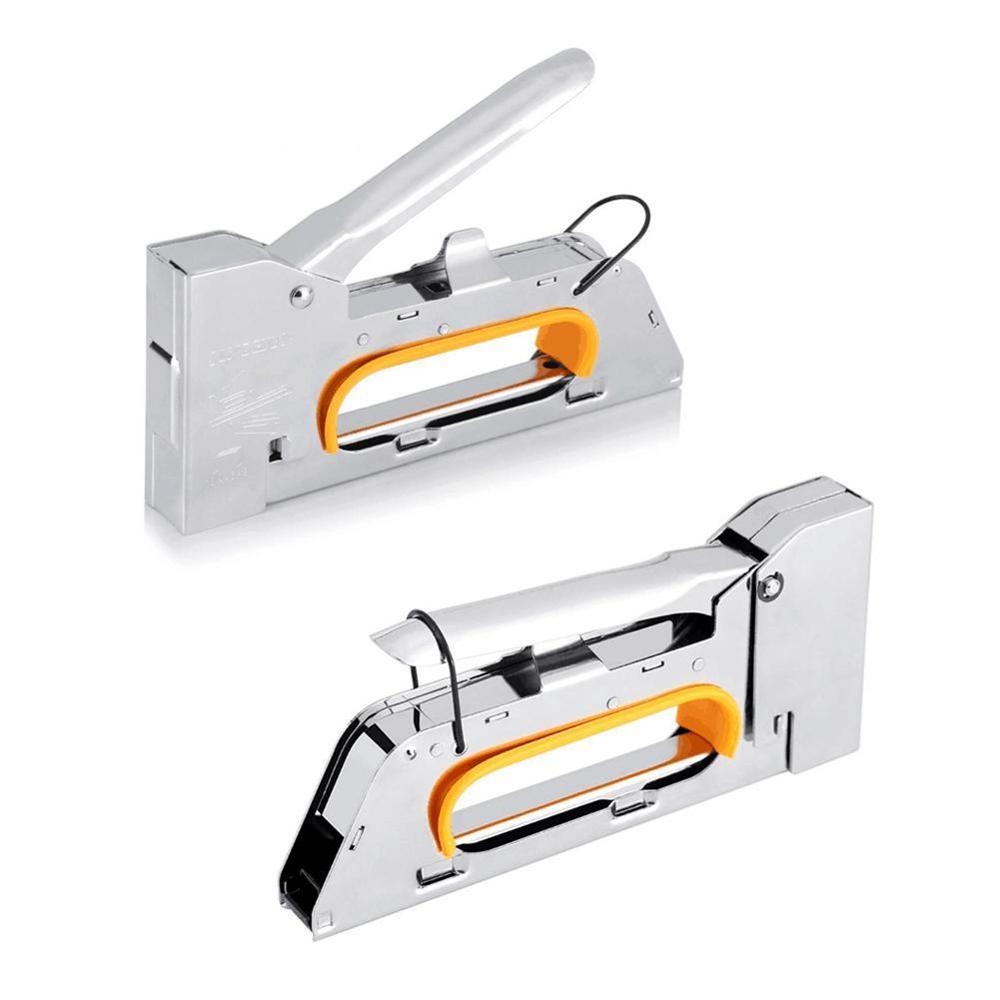 Staple Gun 3 in 1 Heavy Duty with Staple Remover and 3 Way Staples Steel Brad 1008F Hand Tacker Operated Nail Stapler A2A3