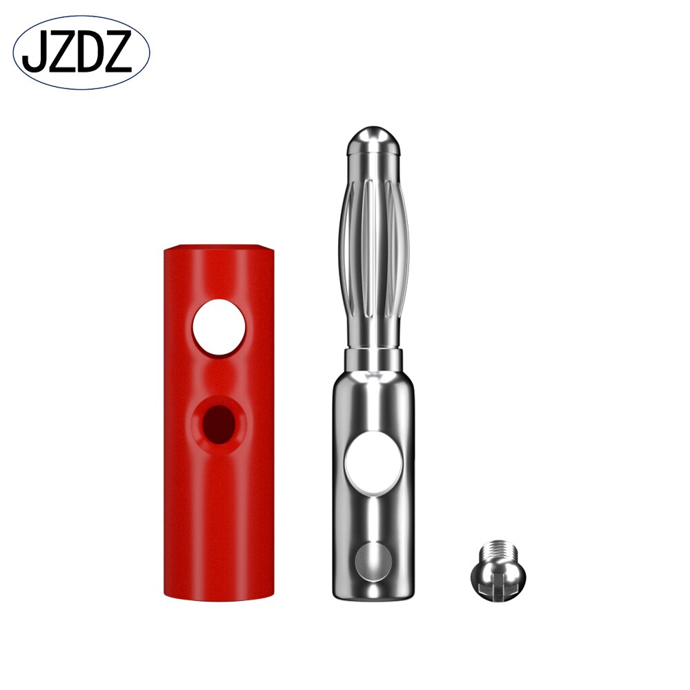 Jzdz 10Pcs 4Mm Banaan Plug Pin Audio Speaker Elektrische Connector Schroef Sluit 5 Kleuren Diy Onderdelen J.10015