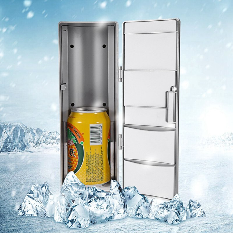 Kühlschrank Mini Usb Kühlschrank Mit Gefrierfach Dosen Trinken Bier Kühler Wärmer Reise Kühlschrank Kühlbox Auto Büro Verwenden Tragbare
