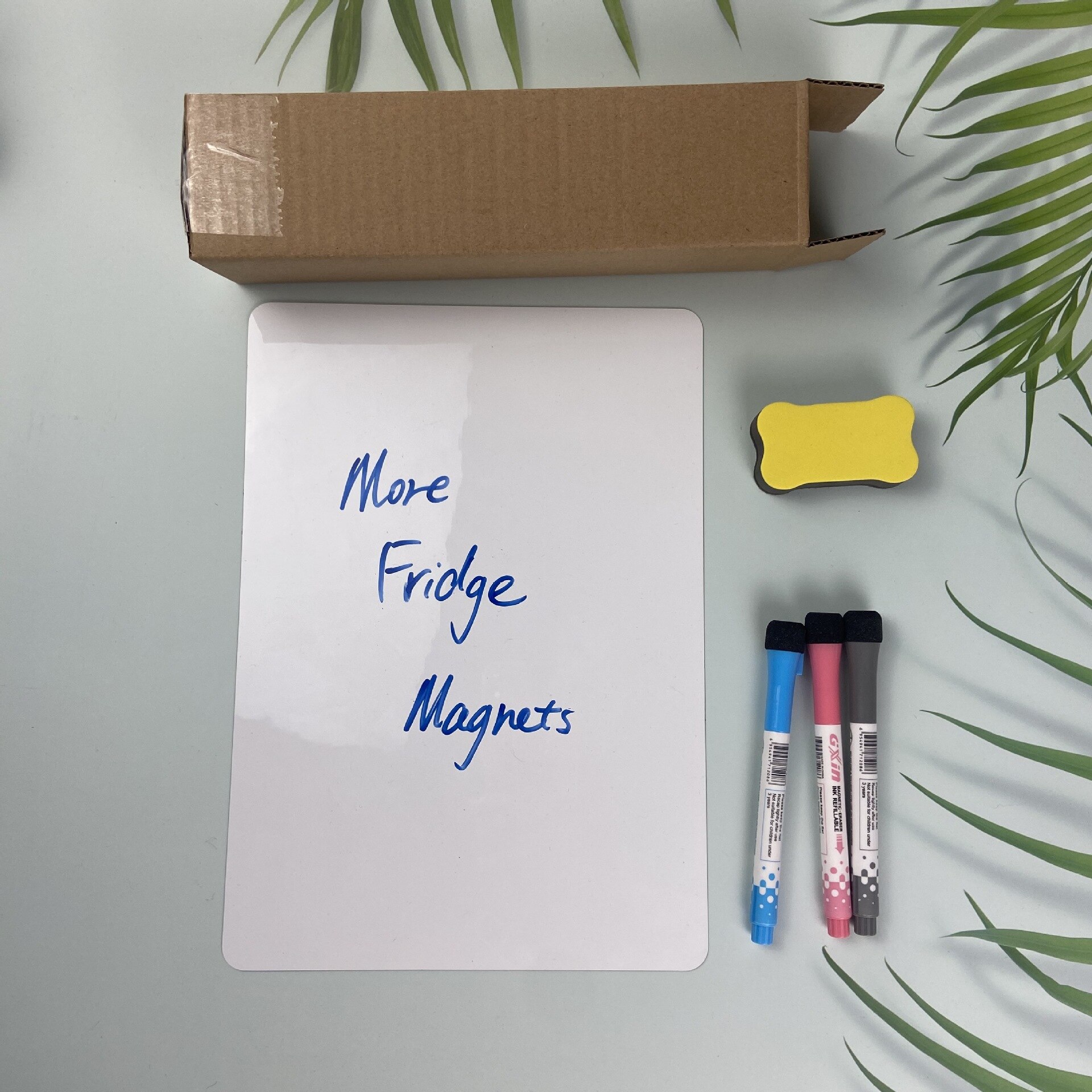 A4/a3 Magnetic Pet Soft Whiteboard Repeatedly Erase And Write Rubber Magnet Home Office Message Fridge Magnet: A4 Strong magnetic