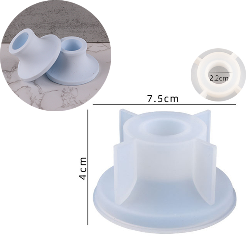 nordisch Kerzenhalter Silikon Formen für DIY Gips Zement UV Epoxidharz Kerzenhalter Wohnkultur Handgemachtes Tisch Ornament: Pflaume