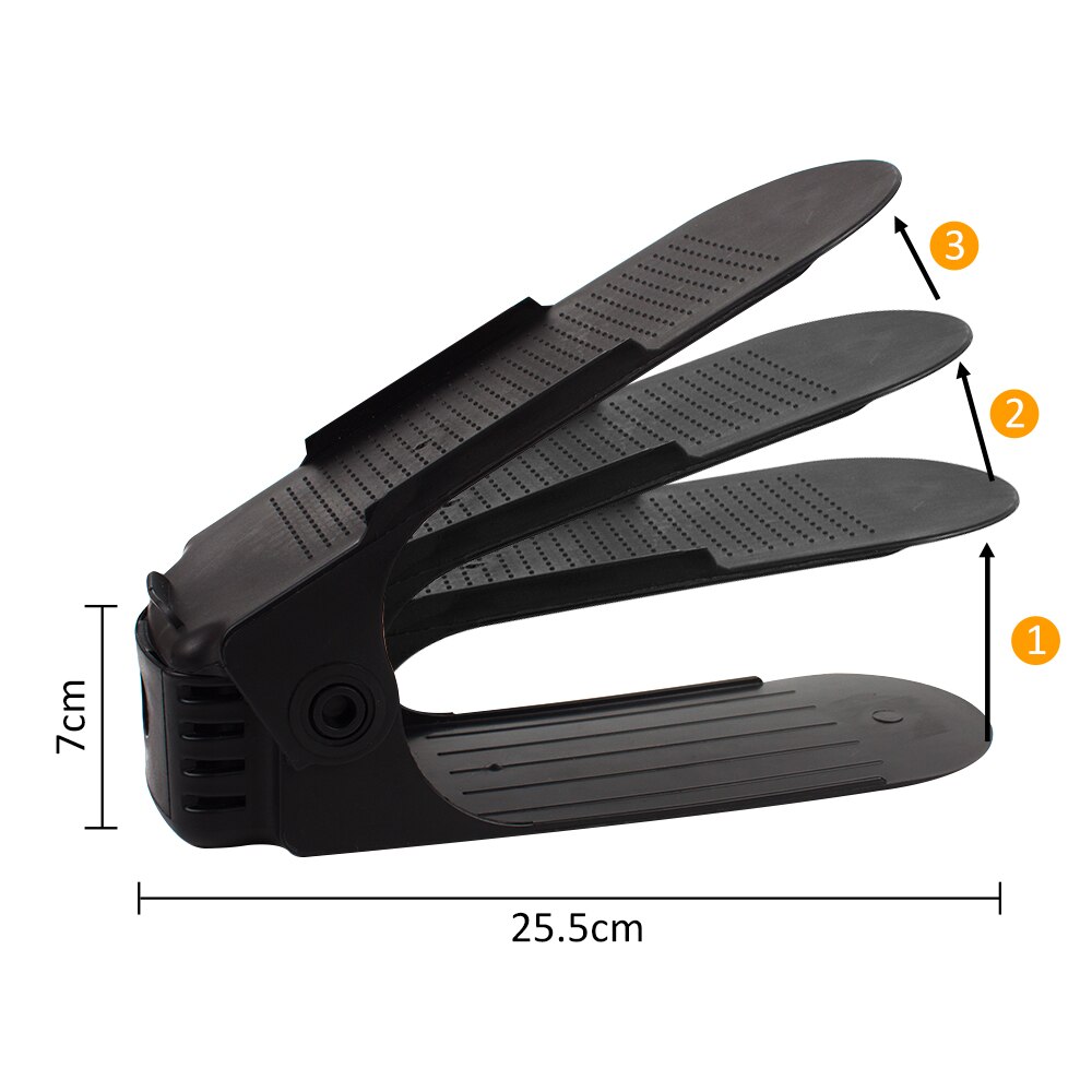 10pc Double Layer Adjustable Shoe Rack Organizer ShoeBox Footwear Support Slot Save Space Closet Shoes Storage Rack Stand Shelf