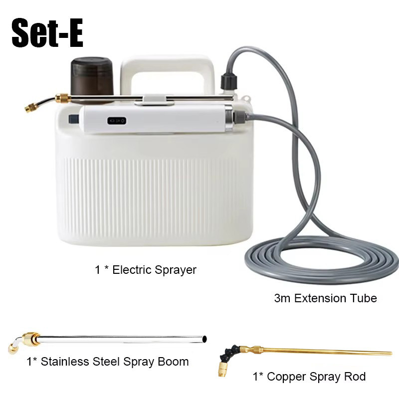 5L Garden Electric Sprayer Pesticide Spray Watering Flower Electric Tools For 2200mAh Lithium Battery Mini Atomization Sprayer: PURPLE