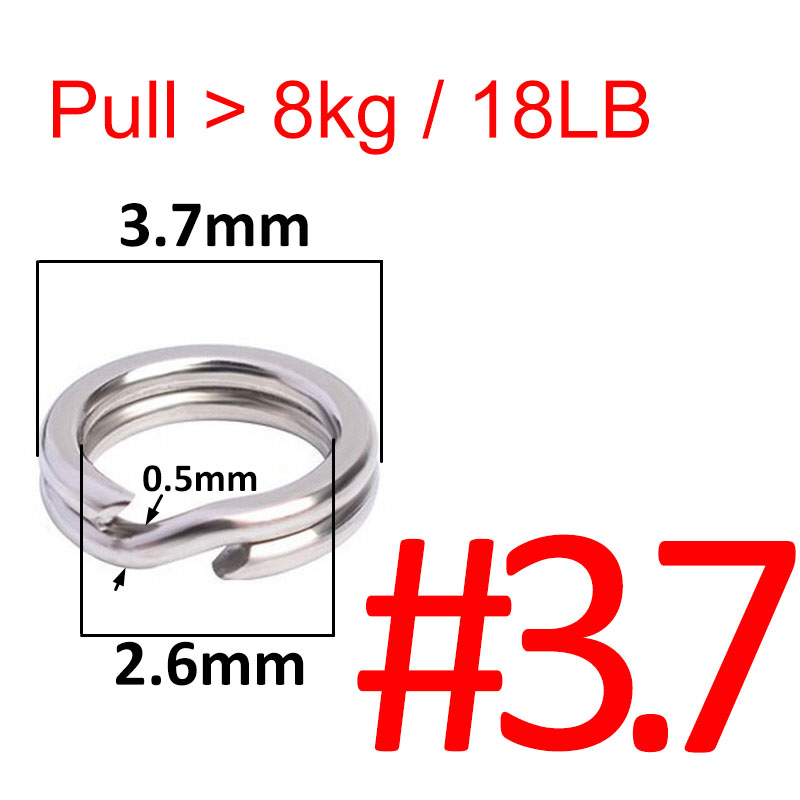 100 or 50 Pcs Stainless Steel Split Ring Fishing Double Loop Oval Split Ring Accessories For Carp Fishing Hook Snap Lure Swivel: 11 / Red