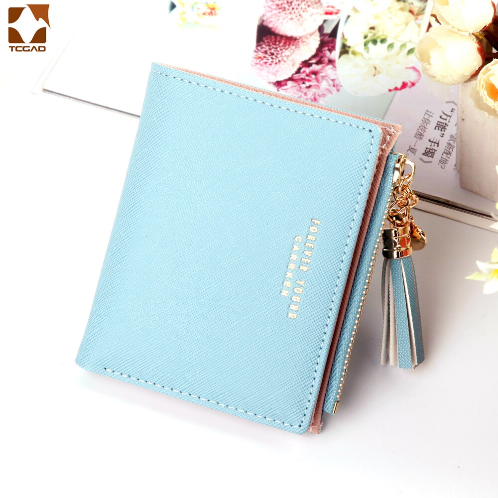 Portfel damski kutas portfele damskie portfel damski feuille femme torebka szczupły małe portfele dla billeteras para mujer monederos: niebieski