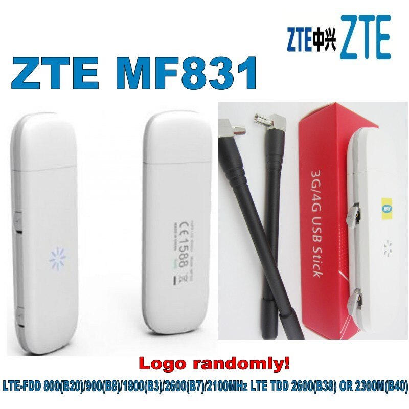 ZTE MF831 4G Dongle 2 Externe Antenne Poort LTE USB Modem plus 2 stks 4g antenne