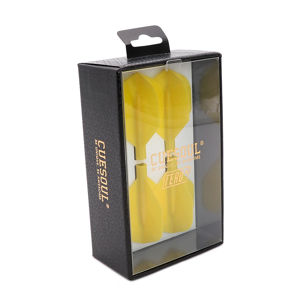 CUESOUL TERO+ AK4P Double Direction Telescopic and Rotating System-Dart Flights: Yellow