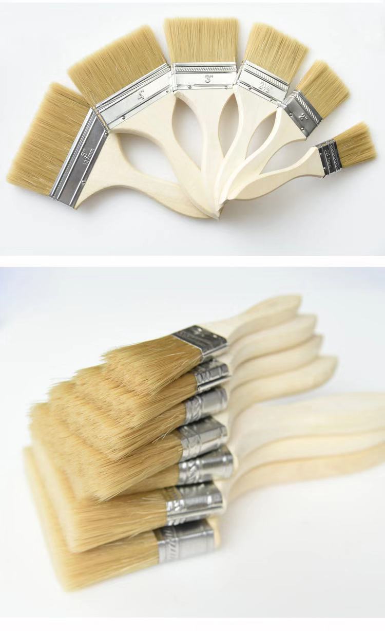 1 inch paint brush durable wooden handle bristle advanced paint tools for furniture and home wall paint