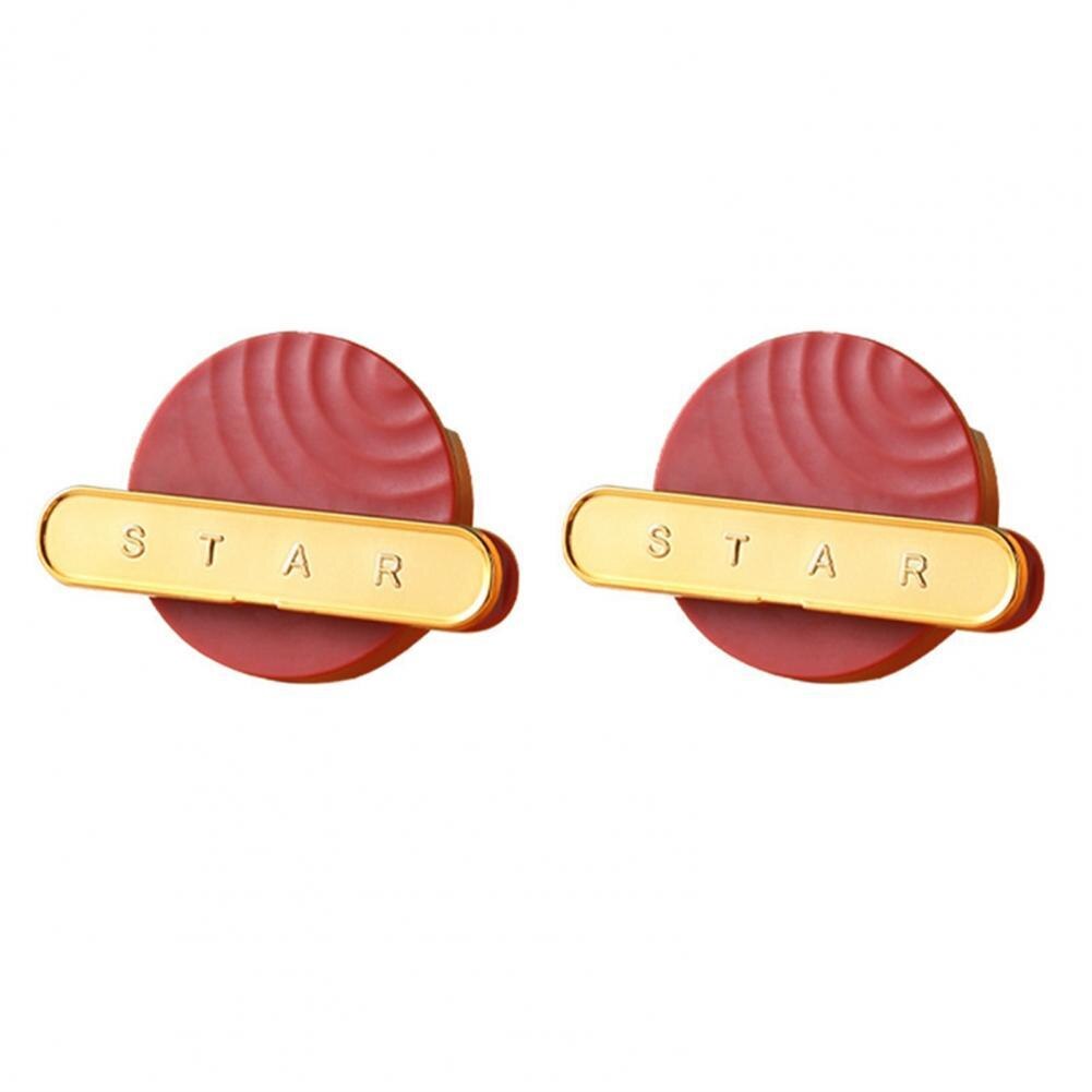 2Pcs/Set Wire Organizer Chic Fall-Prevention Attractive Wire Organizer 4 Colors Wire Hook:  Red