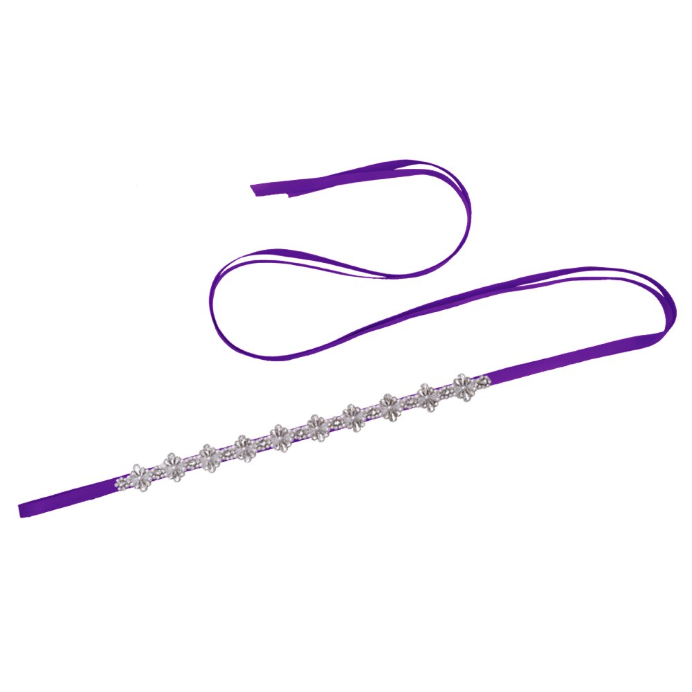 OLOMLB Cintura per Abito Da Sposa Da Sposa di applique Da Sposa Da Sposa Strass fascia Cinture Donna Cinture per il Nero Abiti Da Cerimonia: VIOLA