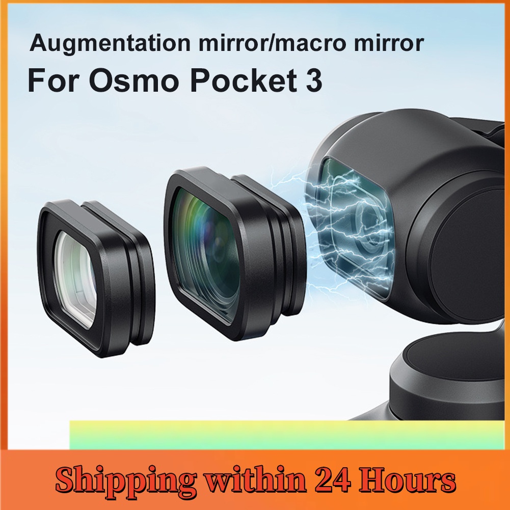 Optische linse für pocket 3 , magnetisches weitwinkel-/makro-/teleobjektiv, optisches glas für osmo pocket 3 zubehör