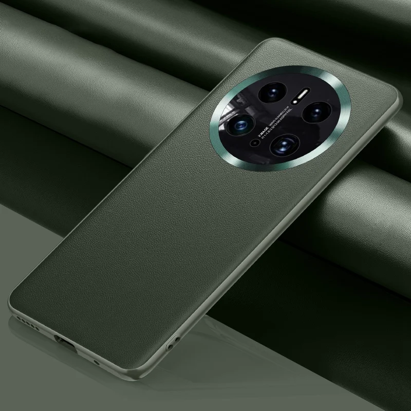 Luksusowe etui ze skóry pu do huawei mate 50 pro, matowa silikonowa obudowa ochronna na telefon huawei mate 50 pro mate 50: Mięśnie brzucha / Różowy