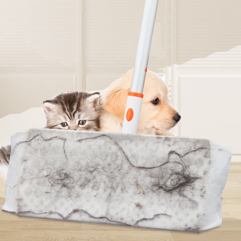 East Disposable Electrostatic Dust Removal Mop 360 Rotating Wash-free Non-woven Floor Pet hair Dry Cleaning Mops