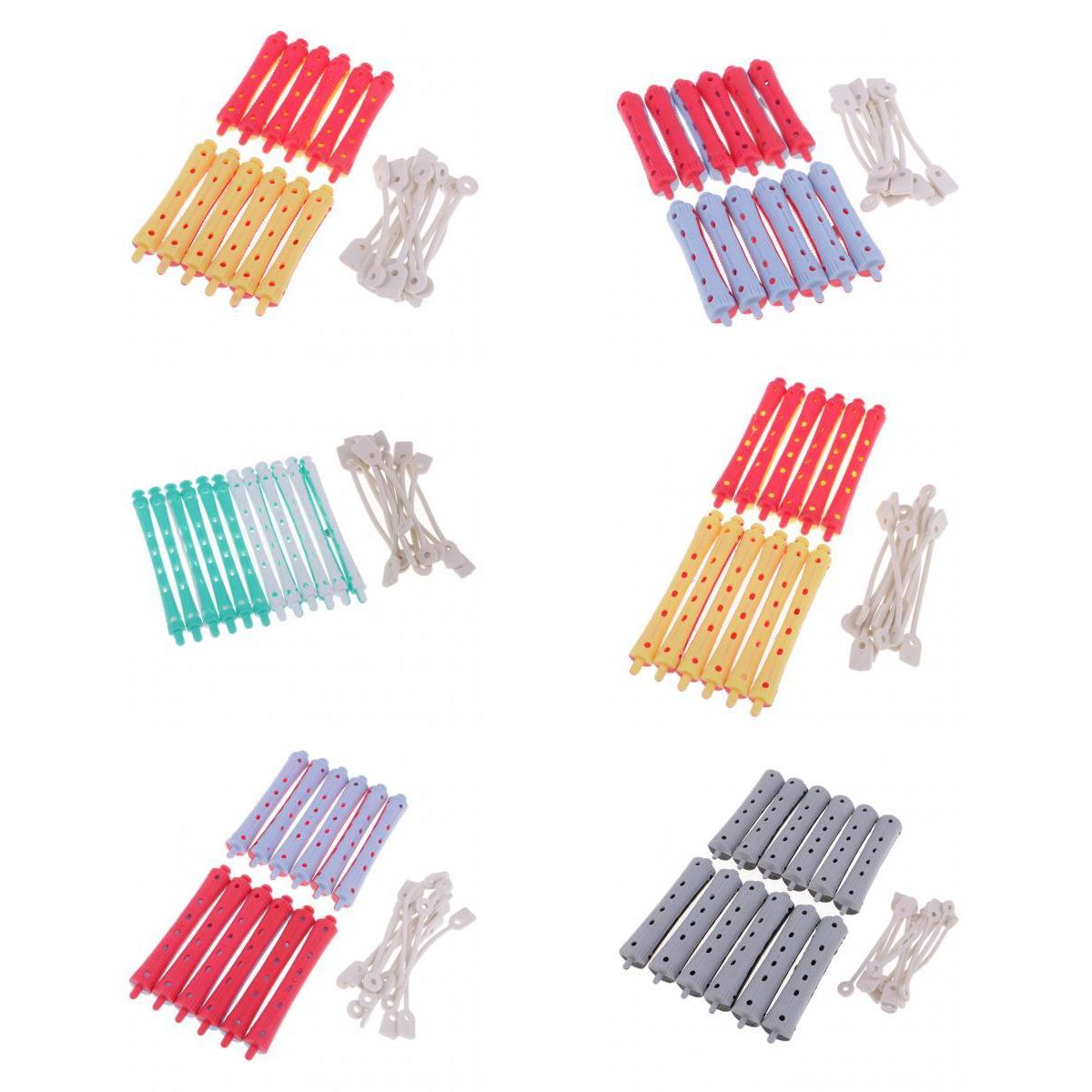 72 Pieces Hairdressing Long Short Perming Rods DIY Curling Waves Perm Curlers