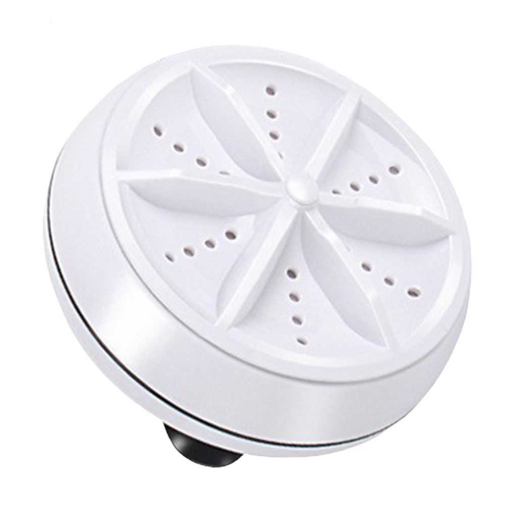 2 in 1 Portable Mini Washing Machine Ultrasonic Washer with USB Cable Convenient for Travel Business Trip: Yellow