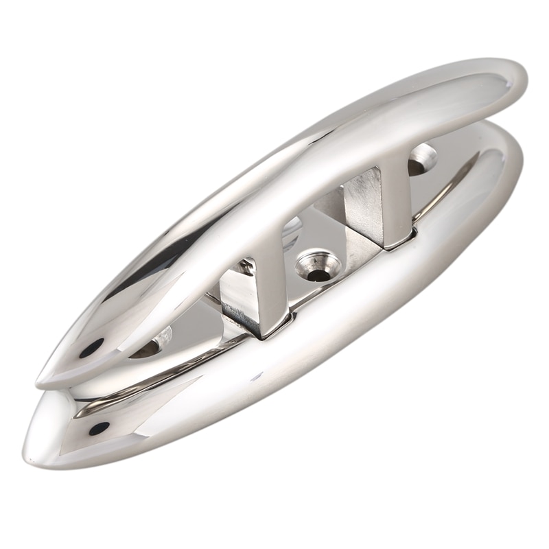 Rvs 316 Marine Grade Boot Flip Up Folding Pull Up Cleat Dock Dek Mariene Hardware Lijn Touw Mooring Cleat accessorie: Default Title