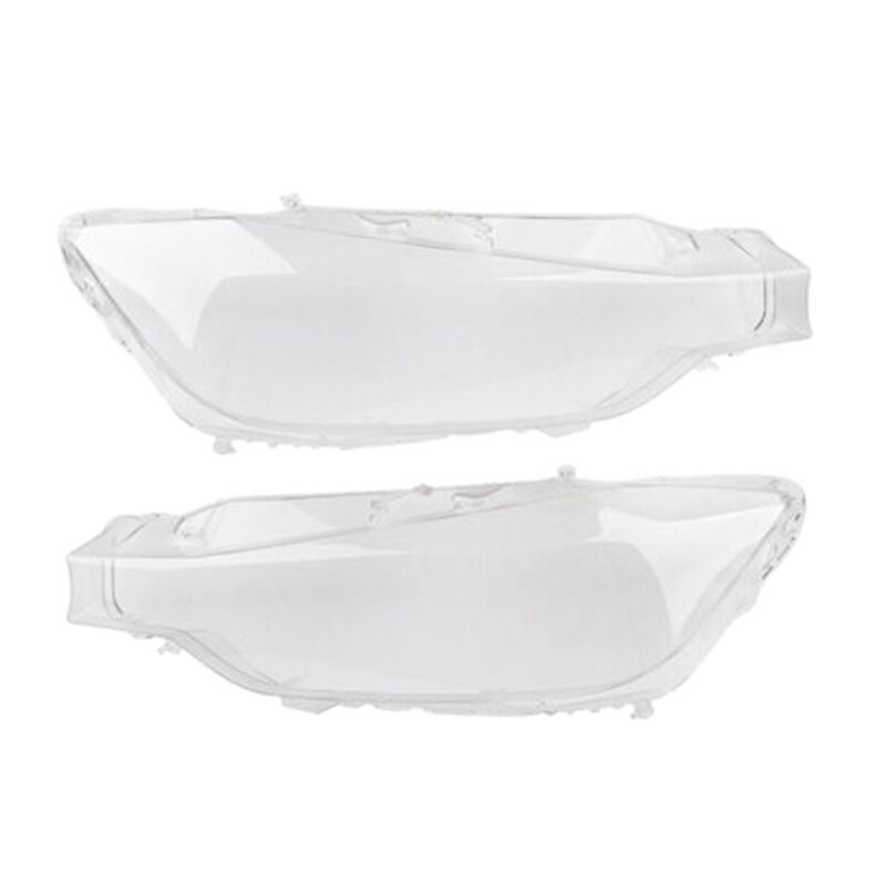 2x Car Headlight Glass Headlight Lens Shell Cover for BMW F30 F31 3 Series Left &amp; Right: Default Title