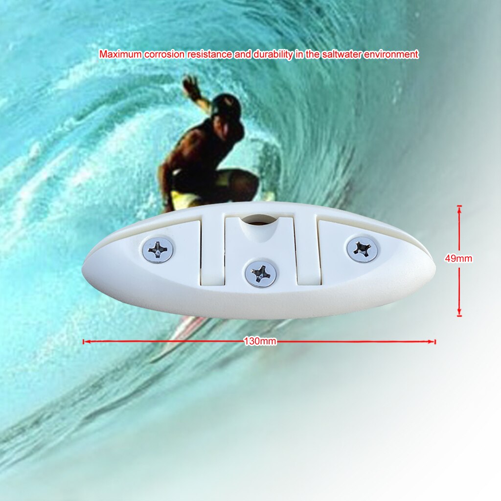 2PCS 5inch Nylon Sailboat Flip Up Folding Pull Up Cleat Dock Deck Boat Marine Kayak Hardware Line Rope Mooring Cleat Accessories