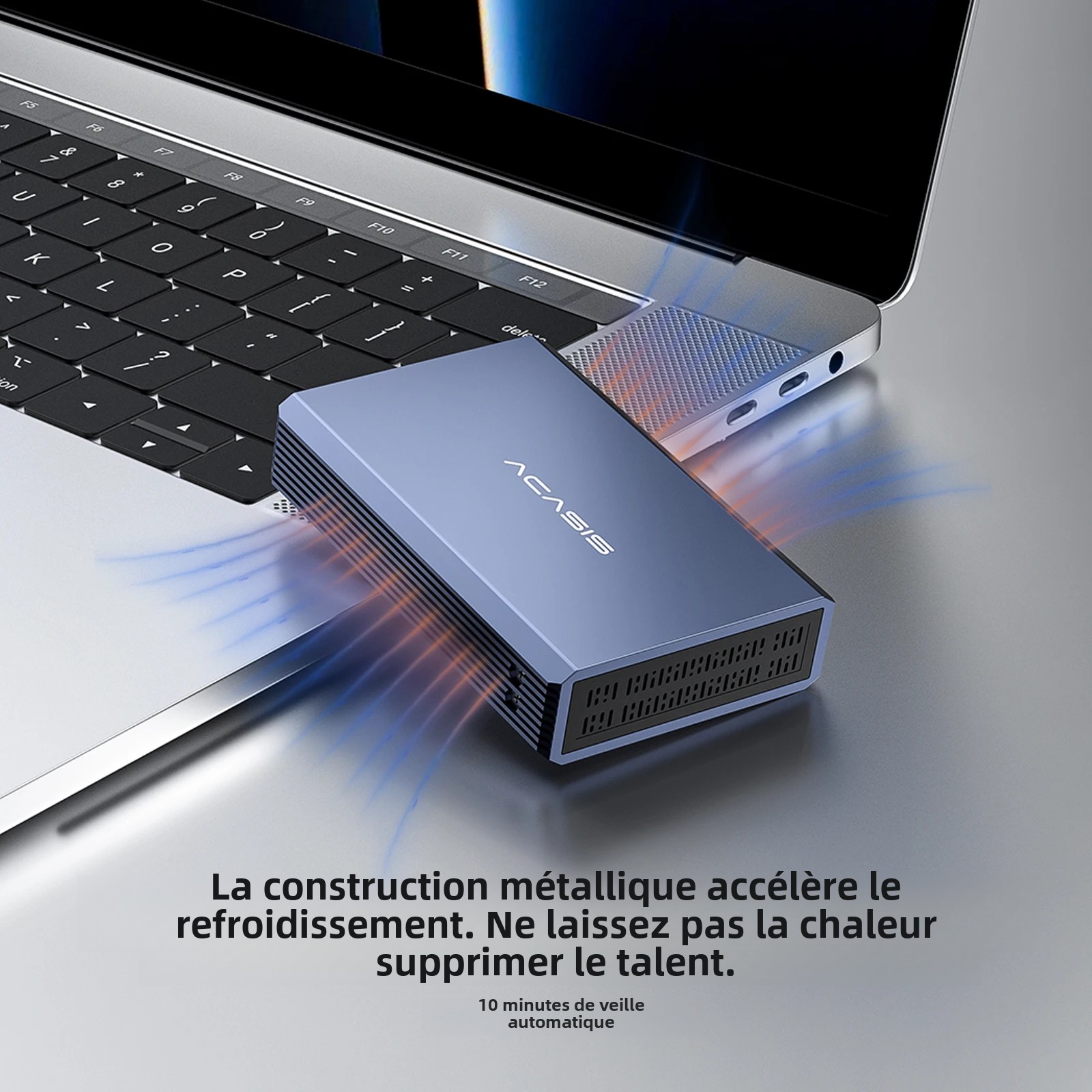 Acasis 2.5 Inch HDD Case Dual Bay External Hard Drive Enclosure Case SSD For SATA Hard Disk Array With RAID Function PC Case