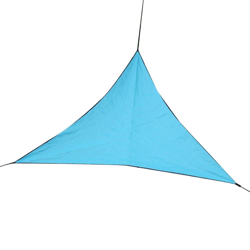 Awning Waterproof Canopy Tarp Triangle Sun Shelter Tent Trap Garden Canopy Sunshade Outdoor Camping Tents 타프: blue / 3*3M