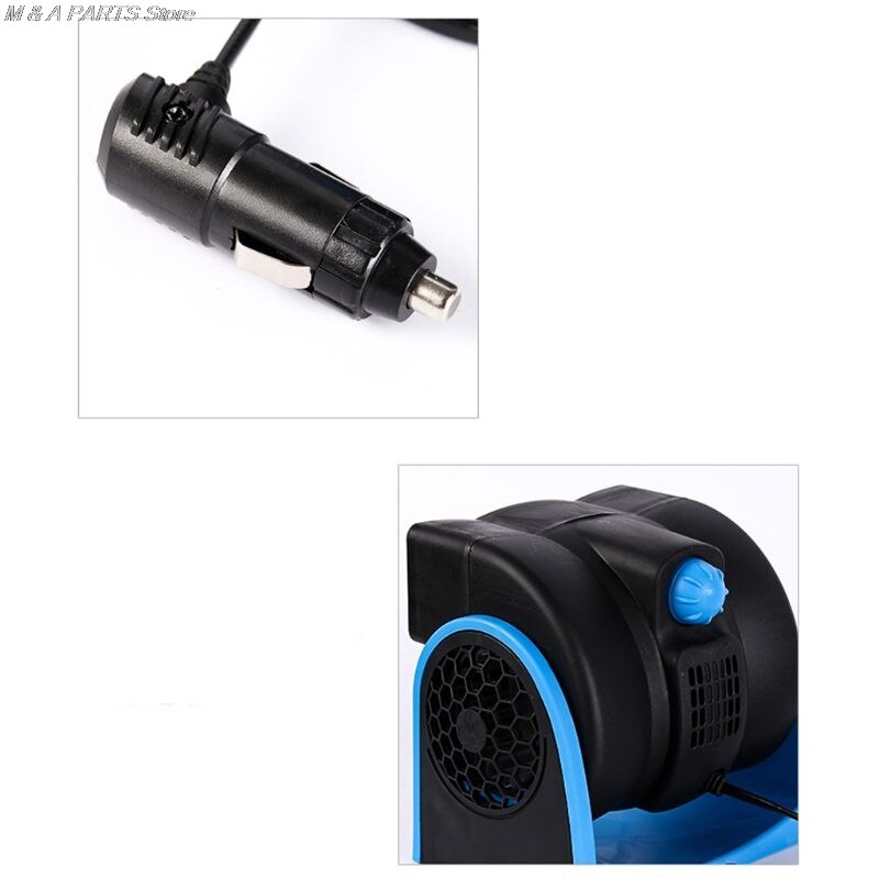 12V Car Vehicle Truck Cooling Air Bladeless Fan Speed Adjustable Silent Cooler System