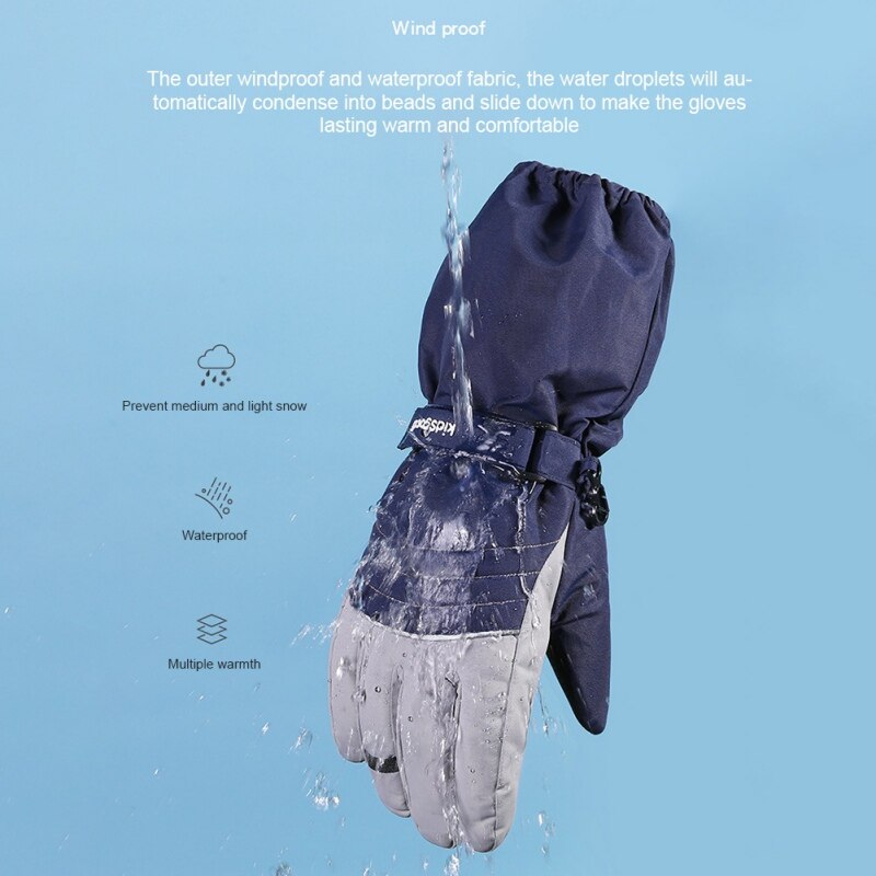 Kinder Winter Handschuhe, Ski & Schnee Wasserdichte Handschuhe Für Jungen Und Mädchen, winter Warme Handschuhe Für Kalten Wetter Im Freien Spielen